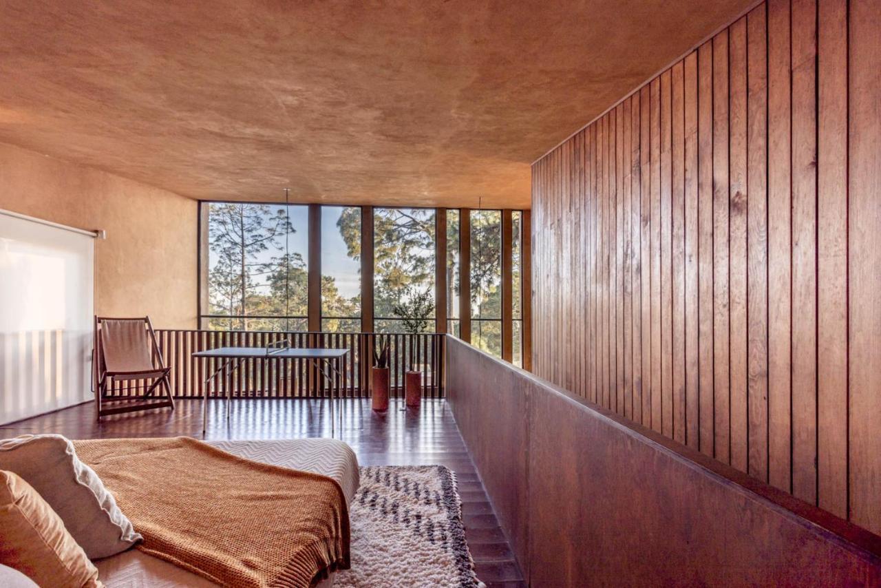 Cabana Lujo Con Alberca Climatizada Vistas Al Bosque De 马萨米特拉 外观 照片