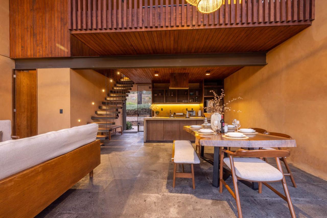 Cabana Lujo Con Alberca Climatizada Vistas Al Bosque De 马萨米特拉 外观 照片