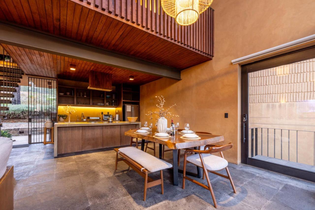 Cabana Lujo Con Alberca Climatizada Vistas Al Bosque De 马萨米特拉 外观 照片