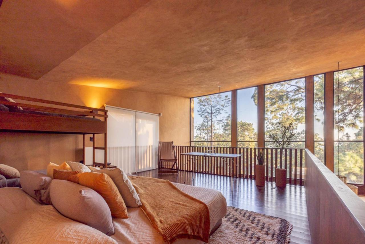 Cabana Lujo Con Alberca Climatizada Vistas Al Bosque De 马萨米特拉 外观 照片